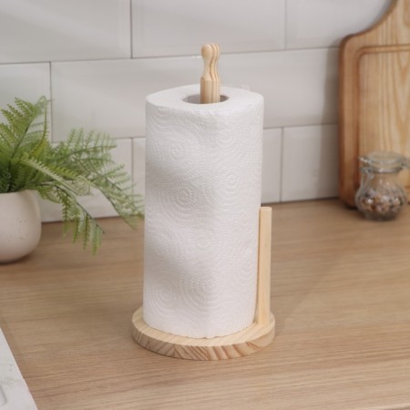 Paper holder with a latch, pine-4
