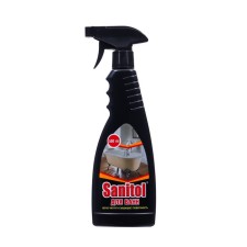 A means for cleaning acrylic, enameled baths, Sanitol with a spray, 500 ml