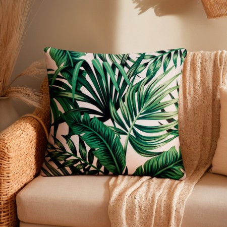 Pillowcase decorative Ethel "Tropics" 40x40 cm, velor, 100% p/e