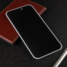 Protective glass for the iPhone 15 Pro Max, Antishpion, 9h, 0.33 mm, black frame