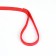 Two -layer leash with reinforced carbine, 3 m x 2 cm, red