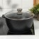 Pamper "granite Star", 5 l, d = 26 cm, h = 13 cm, glass cover, anti -stick coating