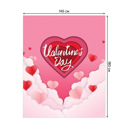 Tables on the table “Love in the clouds”, rectangular, oxford, size 145x180 cm-1