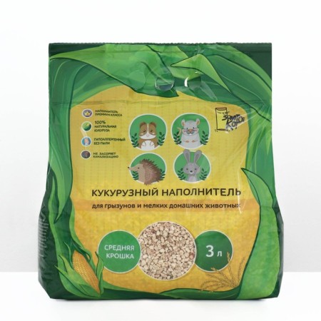 Fill Corn "Golden Cat" for rodents, 3 liters-3