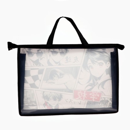 Folder with A4 handles, 335 x 235 x 55 mm, plastic, pens, Calligrata "Anime"-2