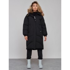 Coat insulated winter female, size 46, black color