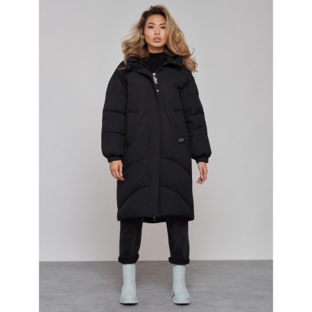 Coat insulated winter female, size 46, black color