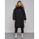 Coat insulated winter female, size 46, black color