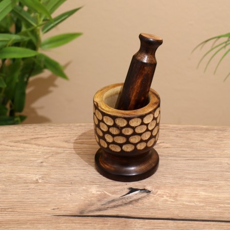 Stupa and pestle "inflorescence" tree 10x10x13.5 cm