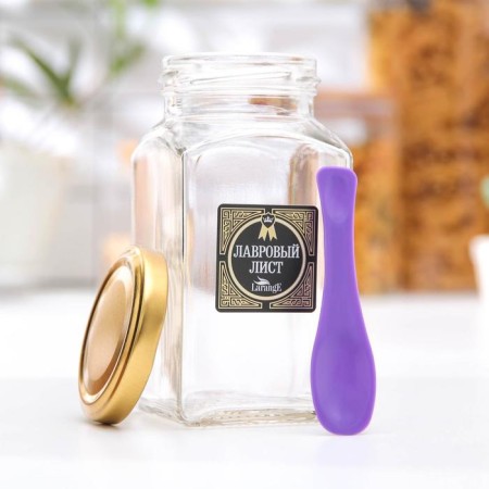 Bank for storage of spices "Ball leaf", 312 ml-2