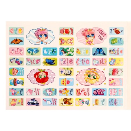 Set of stickers "Princess" 350 pcs, a4-2
