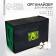 Organizer for storage, coffee for linen with PVC-fat "Avocado", 43 x 28.5 x 20 cm.