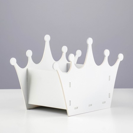 Kashpo wooden "Crown" 16.4x23.4x13 cm-2