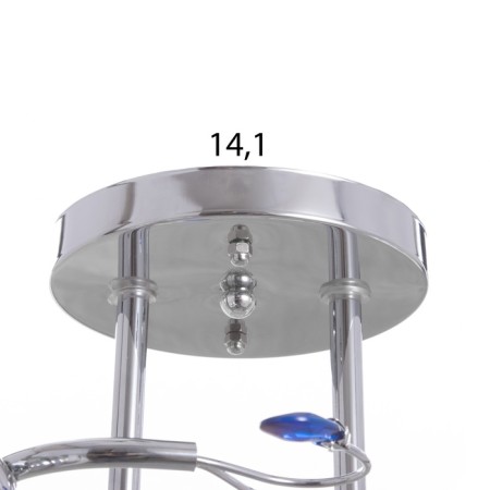 Chandelier "Adayn" 2x40W E27 Chrome Model: 2612371-5