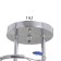 Chandelier "Adayn" 2x40W E27 Chrome Model: 2612371