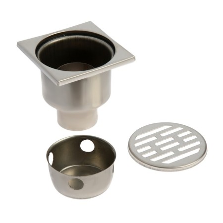 Zein English, 100x100 mm, vertical, d = 50 mm, direct release, stainless steel-5