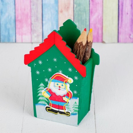 Pencil "New Year's house", mix-4