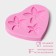 Mold Dolyana "Plumeria", silicone, 9 × 8 × 0.8 cm, pink color