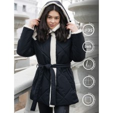 Куртка для девочки, рост 164 см, цвет чёрный