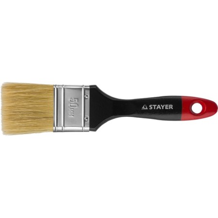 Brush flat Stayer Universal 0104-050, natural bristles, wooden handle, 50 mm-2