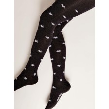 Pantyhose children's cotton CONTE KIDS TIP-Top, height 92-98 cm, black color