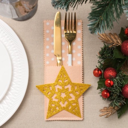 Envelope for dining rooms "Star" 12x23 cm, 100% p/e, felt