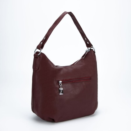 Bag-hoba, lightning department, 3 outer pockets, burgundy color-1