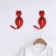 Furniture hook cappio cat, one -rod, red