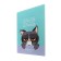 The diary is notathered on the A5 glue 64 sheets, the soft cover "Angry Cat"