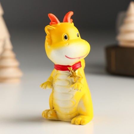 Souvenir Polystone "Little Dragon with Award" MIX 5x4x8 cm-2