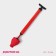 Pneumatic vantuze d = 9 cm, length 61 cm, red color