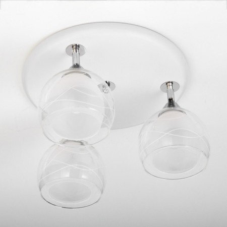 Citilux “Samba” CL158131, 36x36 cm, 3x75W, E27, black and white color-2