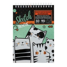 Calligrata sketchbook for working markers A5, 50 sheets, 