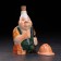 Set of porcelain sample "Builder Mason", with 3 glasses