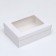 Folding box "white", with a window 21 x 15 x 7 cm
