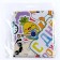 Foil ball 18 "Happy Birthday", bright stickers, circle, with a substrate