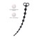 Anal beads Toyfa Popo Pleasure cephei, silicone, black, 33.5 cm, D 2.4 cm