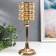 Summary Metal for 1 candle "Crystals. Golsh" Gold 31x11x11 cm