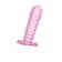 Relief nozzle on the penis Toyfa, pink color, 12 cm