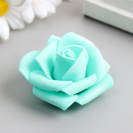 Foamiran rose, emerald d-4 cm-1