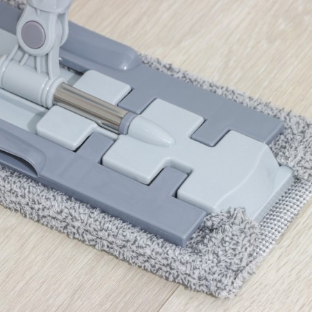Swan for washing the floor is a flat share, 2 microfiber nozzles, a telescopic steel handle, 36 × 13 × 83 (125) cm, Mix color-2