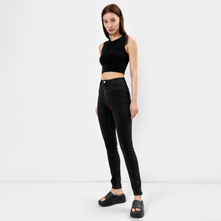 Women's jeans, black color, size 44-46 (W28 L32)-2