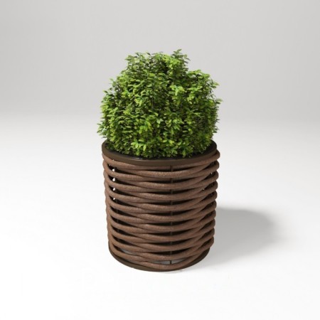 Wazon wicker, 38 × 40 cm, brown, 20 l, Deckwood-1