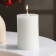 Candle-cylinder smooth, 5x7.5 cm, white, 6 hours