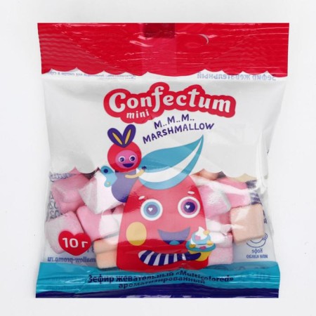 Marshmallow "Multicolower", flavored, 10 g