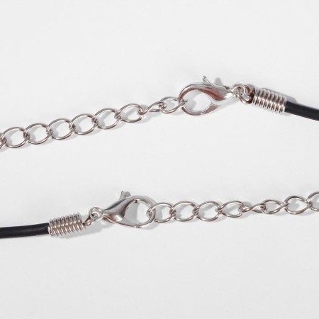 Puppies on the lace "Uzolnutor" wolves in the disk, the color is black in silver, 45 cm-2