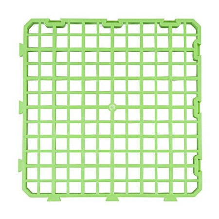 Half plastic for rabbits and chickens, 25 × 25 cm, green