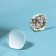 Pocket mirror “pattern”, with a stand, 8 × 8 cm, green color