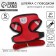 Drinking harness with a leash and reflective patch, s, ok 27, og 30-38, red