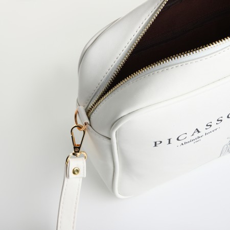 Women's bag over the shoulder Textura, small, white color-7